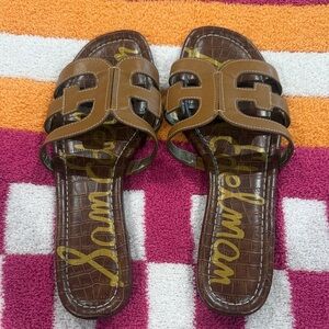 Sam Edelman Tan Slide Sandals